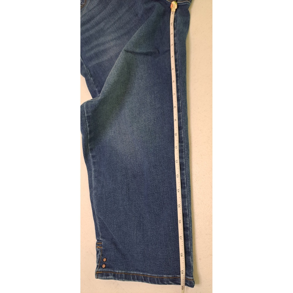 Gloria Vanderbilt Womens Amanda Capri 6 Blue Denim High Rise Stretch 1630-224 - Picture 7 of 8
